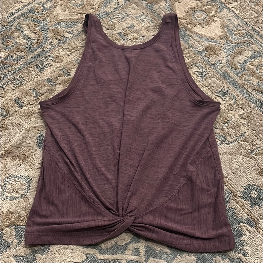 Women's Athleta Purple Twist-Front Tank Top